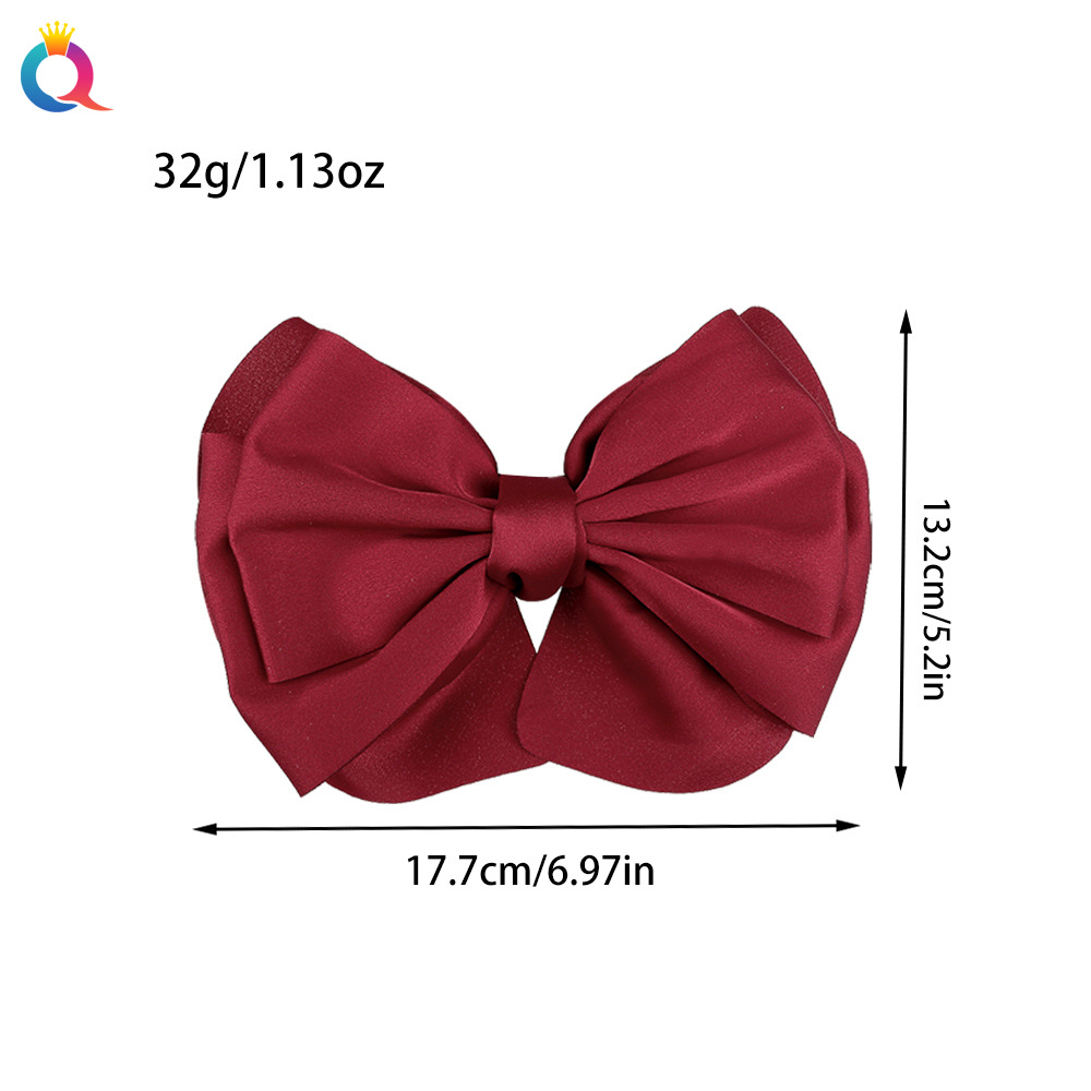 Women's Lady Korean Style Bow Knot Cloth Rhinestone Hair Claws display picture 18
