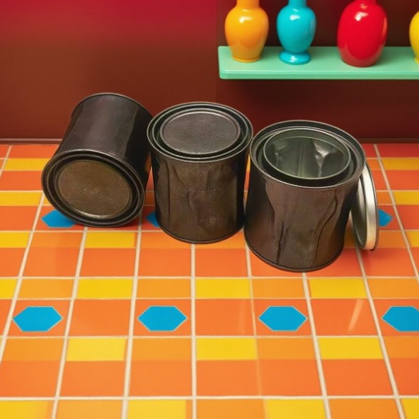 ins高级感铁罐风香熏蜡烛罐空罐铁喷漆拉伸罐250ml蜡烛送礼工艺风