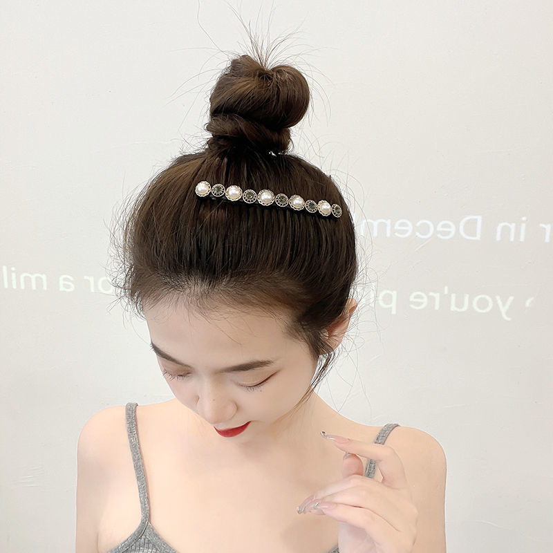 Nuevo estilo de Peine del pelo hembra insertar peine accesorios para el cabello flequillos horquilla Cabeza trasera tocado antideslizante pelo roto acabado artefacto horquilla