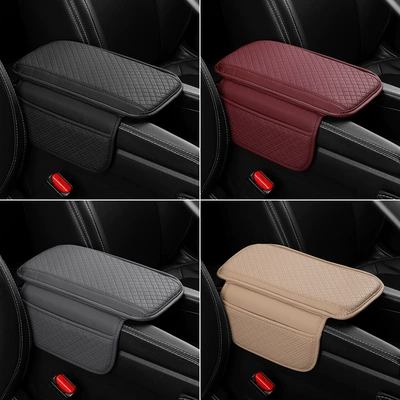 Armrest box pad: Fushou Multifunctional Plaid Car