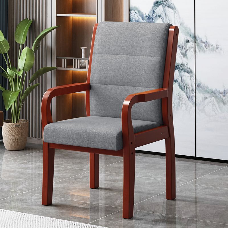 Solid Wood Backrest Office Chair Office Meeting Chair Armrest Backrest Chair Computer Comfortable Home Mahjong