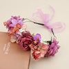 Cross -border new super fairy simulation flower ring headwear bride jewelry outdoor shooting flower ring tourism holiday flower ring