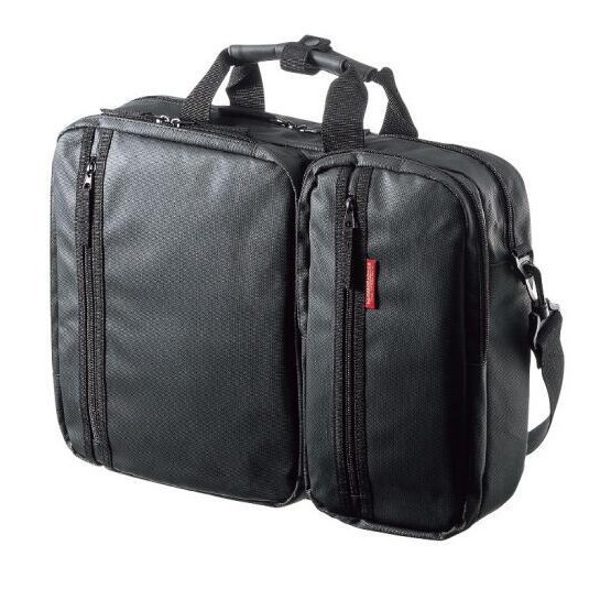 SANWA SUPPLY山业电脑包双肩背包单肩手提电脑包BAG-3WAYC1BKWP