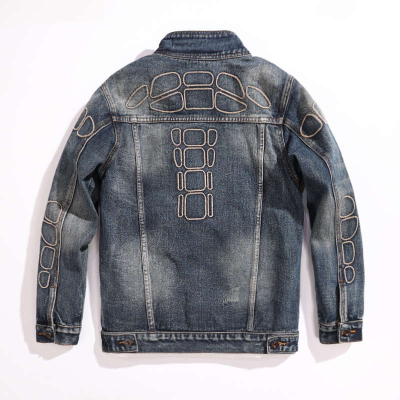 Men's Clothing New spring and autumn workwear denim jacket men's trendy loose jacket men's denim top_voghion.com