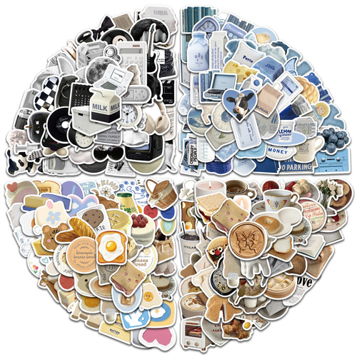 A variety of cross-border simple Korean style INS style stickers suitcase water cup guitar skateboard tablet waterproof DIY stickers