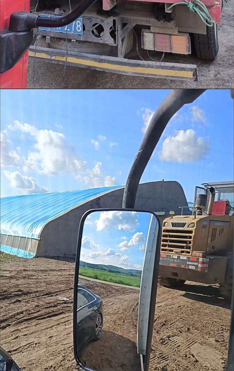 New Model Suitable for Large Trucks, Buses, and Tractors, Modified Rearview Mirror with Wide Field of View, Convex High-Definition Wide-Angle Mirror