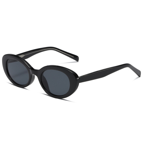  new European and American retro oval sunglasses ins internet celebrity same trend hip-hop small frame sunglasses for women