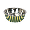 Pet supplies Pet anti -slip bowl dog cats and cats three -color basin dog bowl pet bowl pets metal bowl