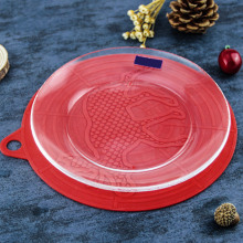 直径20cm硅胶餐垫隔热垫麋鹿图案彩色硅胶锅垫厨房隔热垫