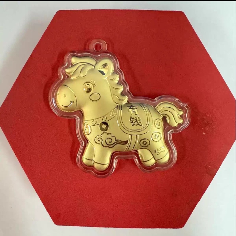 水贝爆款足金999马上有钱卡通手机链挂件挂饰钥匙扣黄金包包挂饰|undefined