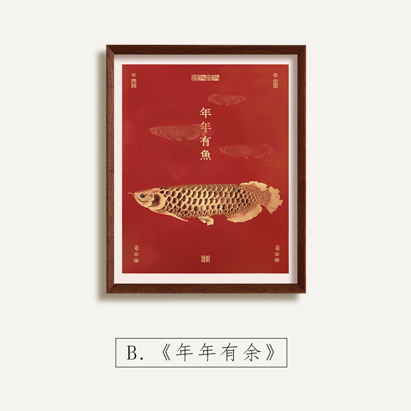 中古风玄关装饰画福禄葫芦花瓶复古油画走廊过道挂画高档摆件壁画|undefined