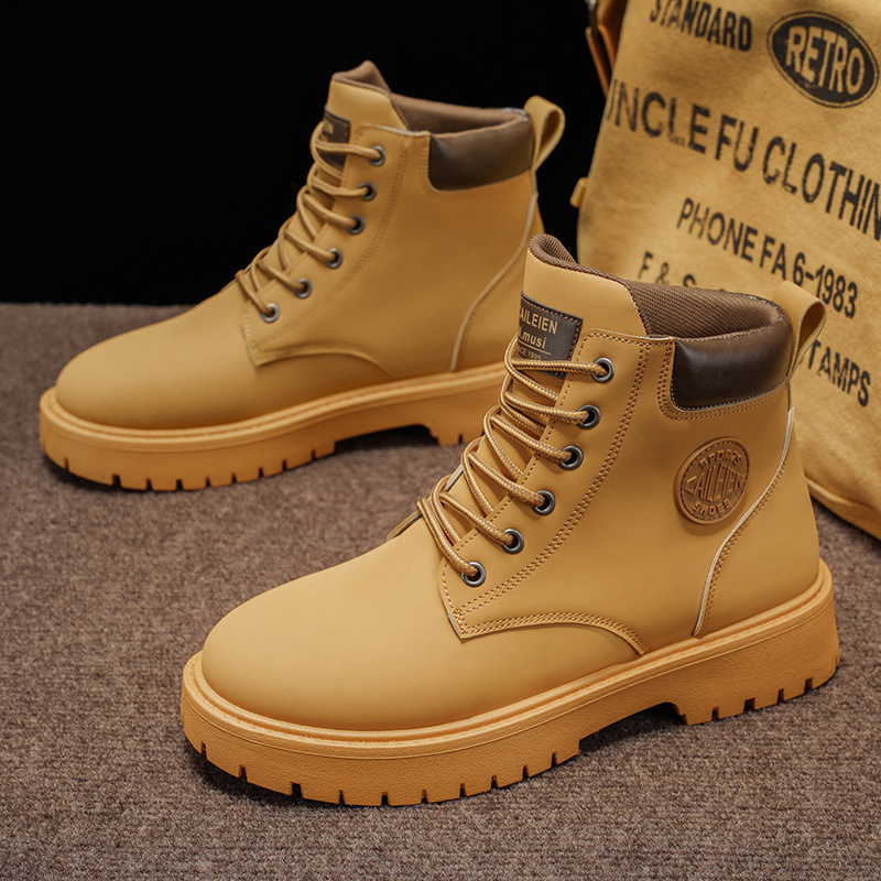 Botas Martin Estilo Retro para Hombre de Microfibra, Transpirable y Antideslizante, para Uso Diario image 4