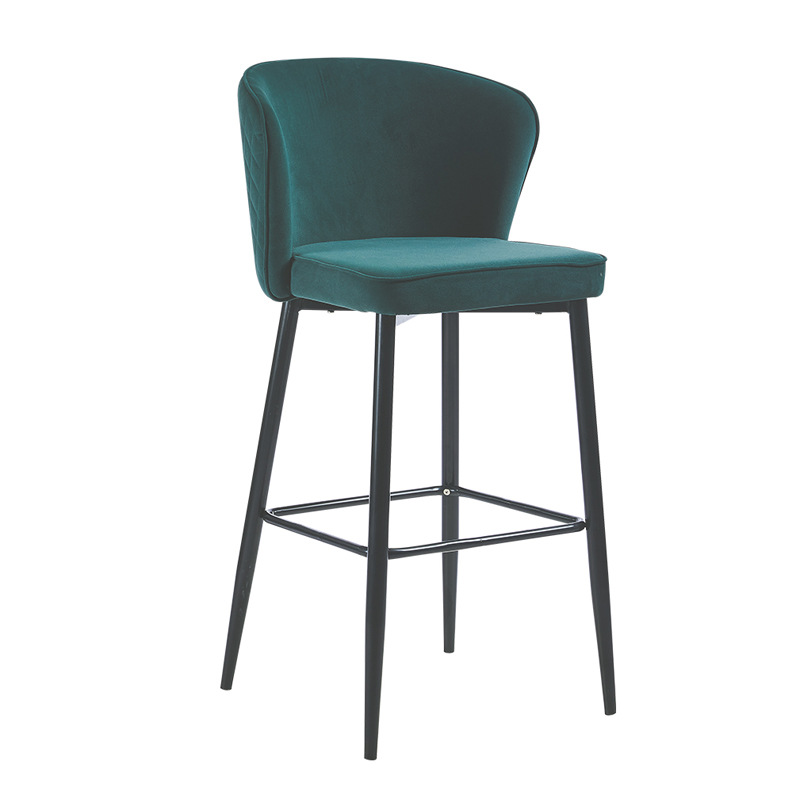 Silla de bar casera nórdica alta silla de bar respaldada alta recepción silla elevadora image 11