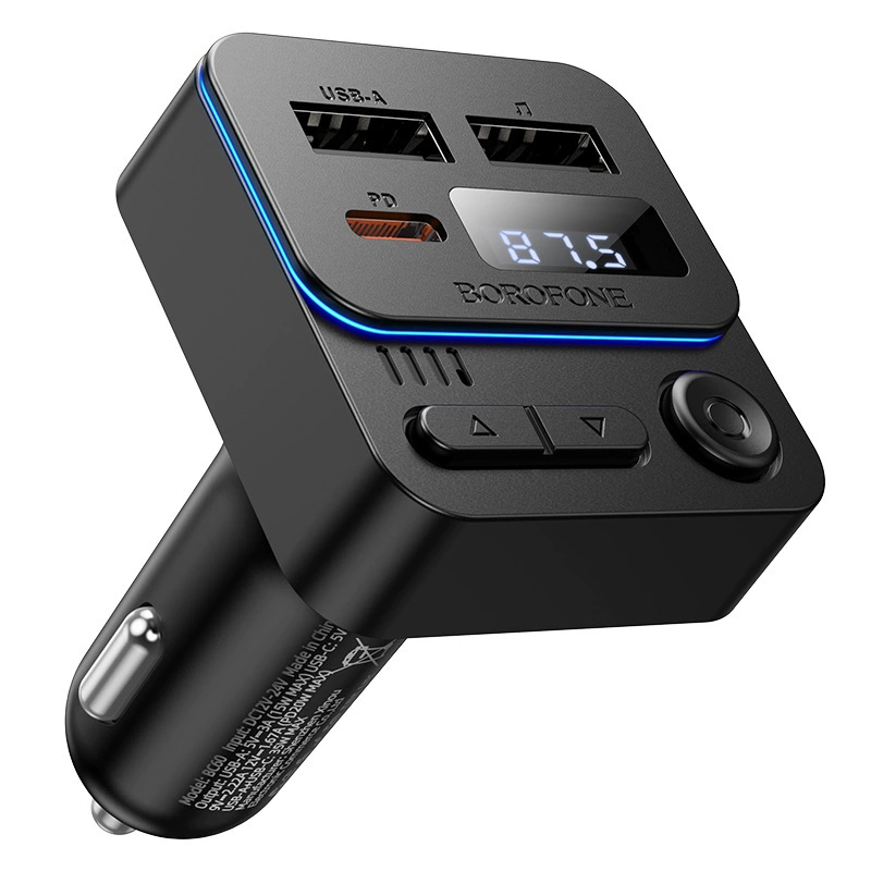 BOROFONE Launcher, музыкальная зажигалка, телефон для автомобиля с USB-зарядным устройством, зарядное, Bluetooth, MP3