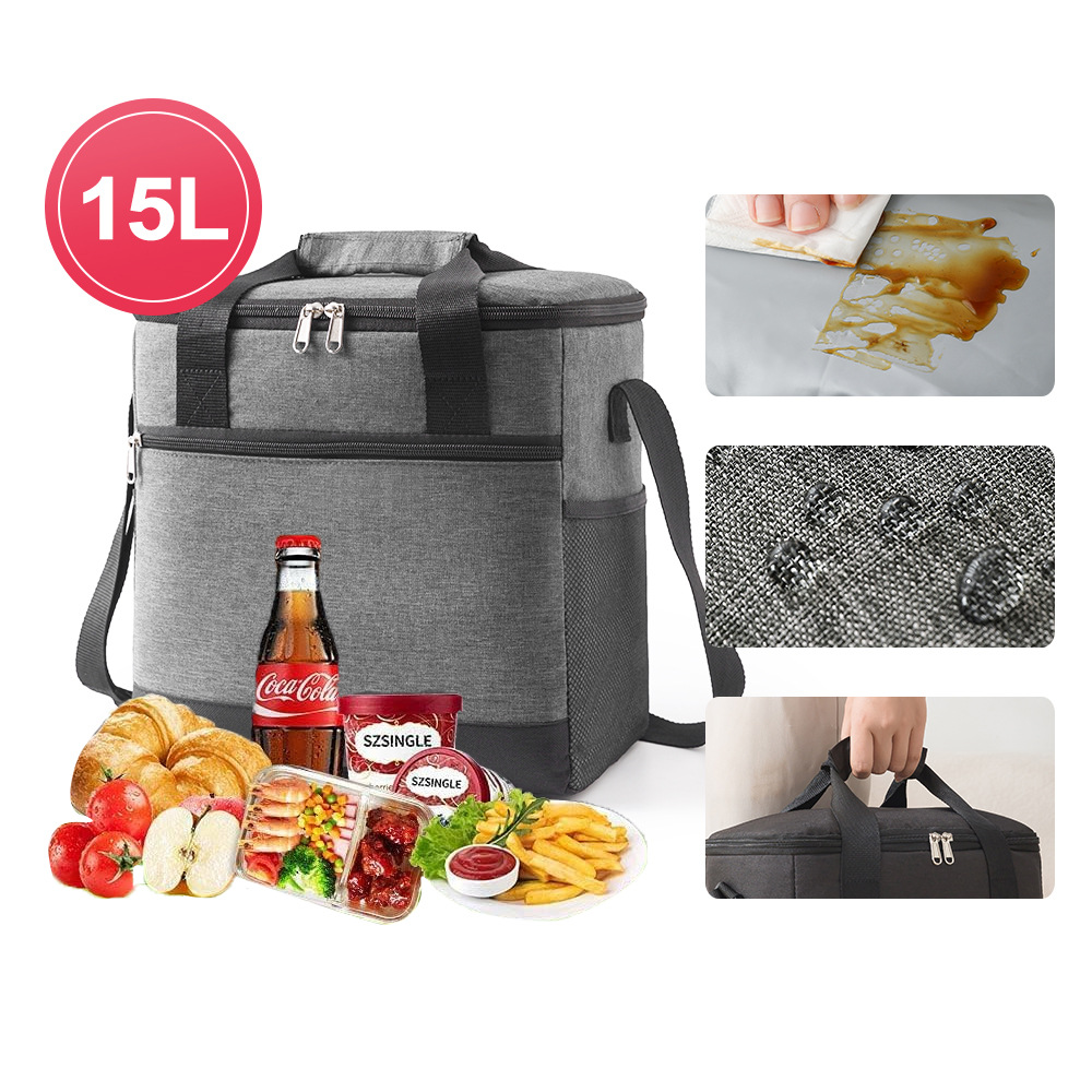 Tela Oxford, gran capacidad, isotérmico, para exterior, de mano, transfronterizo