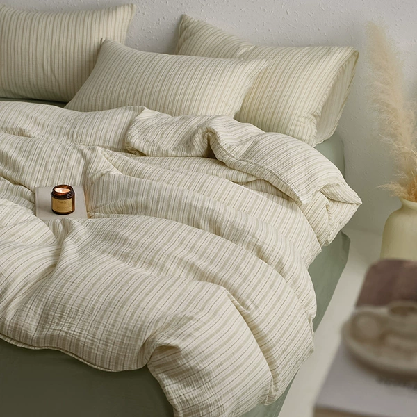 Striped light green + bean green [Class A cotton, skin-friendly and soft]