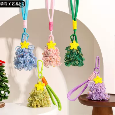 woolen Christmas tree small gifts: Car hanging