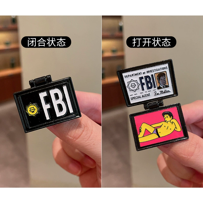Симпсон может перевернуть брошь комедийная фигура Milhousefbi разрешение на работу