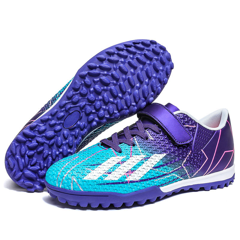 Zapatos de fútbol para niños Velcro TF zapatos de clavos de entrenamiento indoor y outdoor juveniles zapatos de fútbol