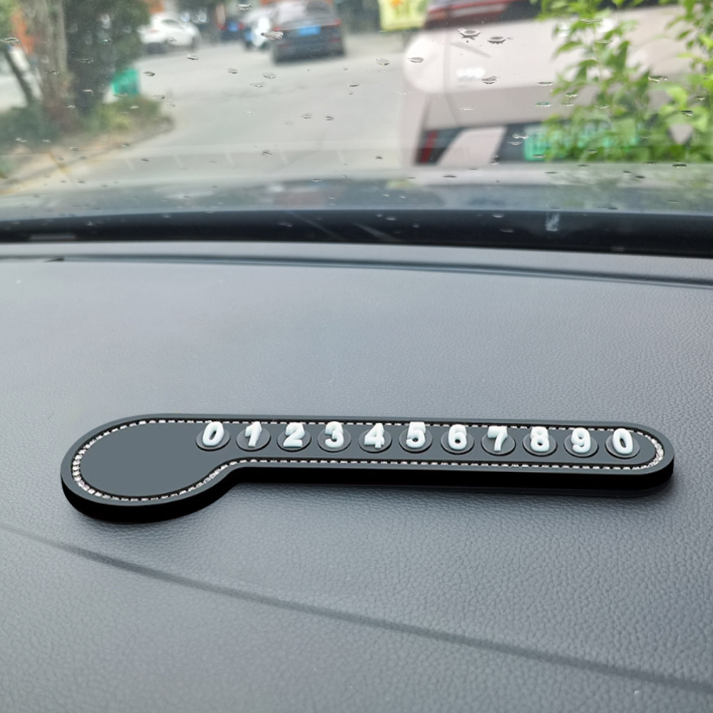 Placas de estacionamiento temporales de automóviles mujeres lindas tarjetas telefónicas de automóviles tarjetas de número de teléfono móvil adornos de decoración