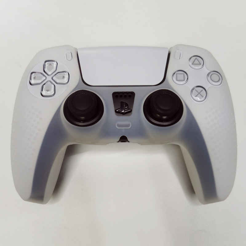 Adecuado para Black Myth Goku PS5 Gamepad Funda protectora de silicona con puntos antideslizantes Puro color mezclado camuflaje inalámbrico