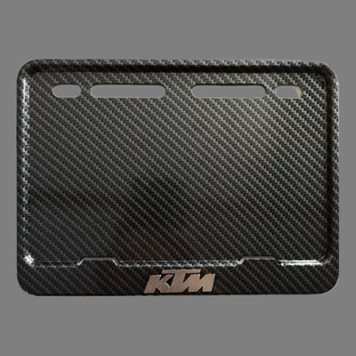 Other Automotive Exterior Supplies: Pedal motorcycle license plate frame machine - ktm-stereotype-carbon-fiber-color