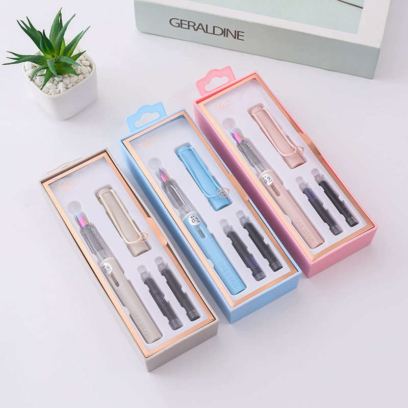 Рош Gift-boxed pen, changeable automatic set for elementary school students, Birthday gift, wholesale
