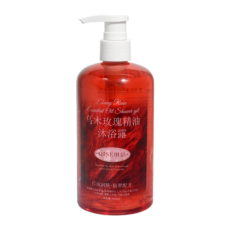 QISE Ebony Rose Essential Oil Shower Gel para mejorar la sequedad y limpieza de la piel. image 6