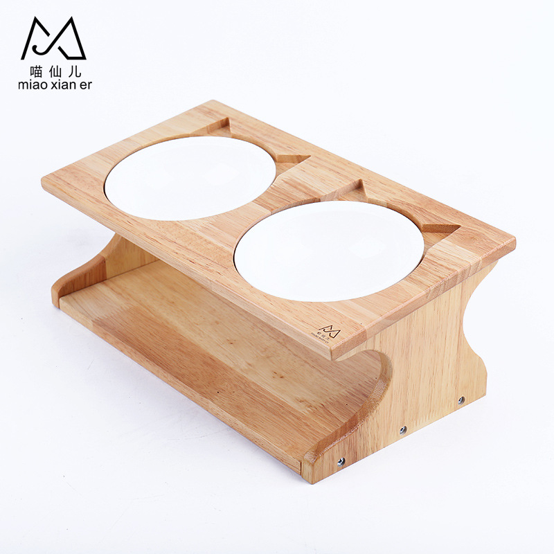 간단한 오크 더블 그릇 도자기 그릇