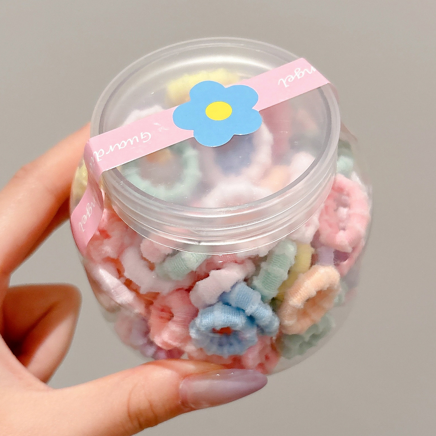 Anillo para el cabello de los niños, banda de goma de alta elasticidad, cabello trenzado, no daña el cabello, cuerda para atar al bebé, red neta 2025 nueva funda de cuero de cuerda para el cabello