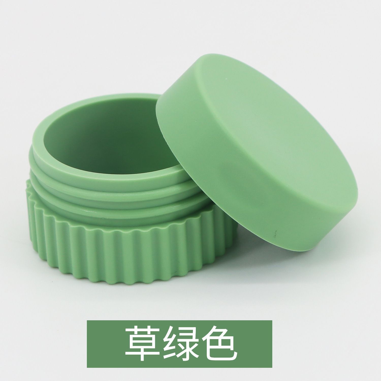 Caja de embalaje de silicona caja de polvo suelto de viaje portátil caja de medicina botella de embalaje de loción caja de almacenamiento de joyería con tapa botella de crema