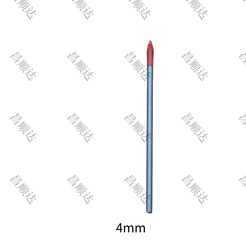 Una palabra de cerámica triángulo taladro azulejo taladro eléctrico taladro de perforación rojo pulido barra de metal taladro fabricante