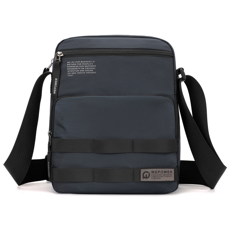 WEPOWER nuevo estilo de moda para hombres bolso de hombro de negocios anti-derramamiento bolso simple y ligero al aire libre mochila