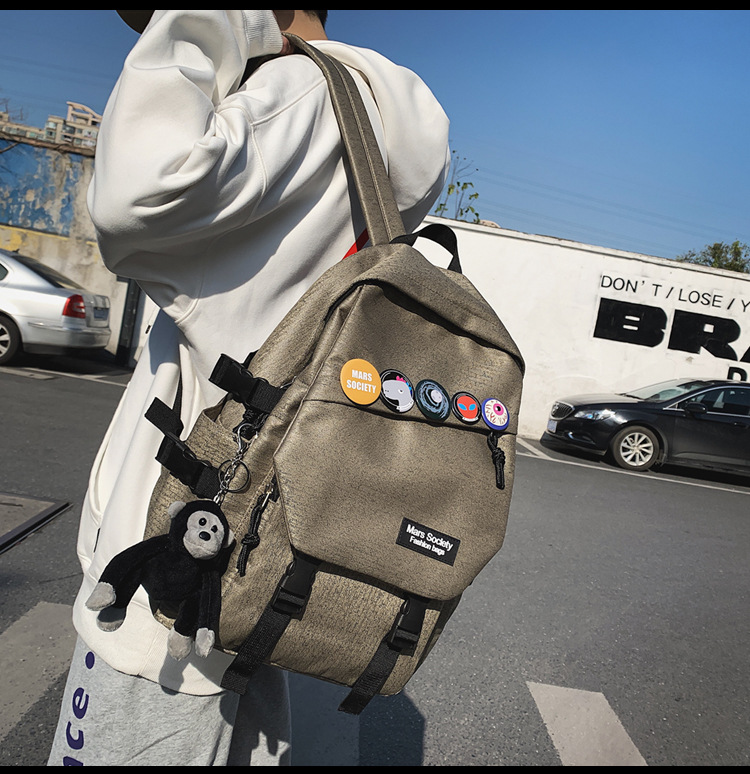 Mochila Casual Coreana Simple De Gran Capacidad display picture 39