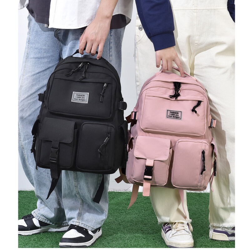 飛莎の新型の学生のかばんの中学高校の多いポケットの韓国版の簡単な新型の日本の原宿の風の男女のリュックサック|undefined