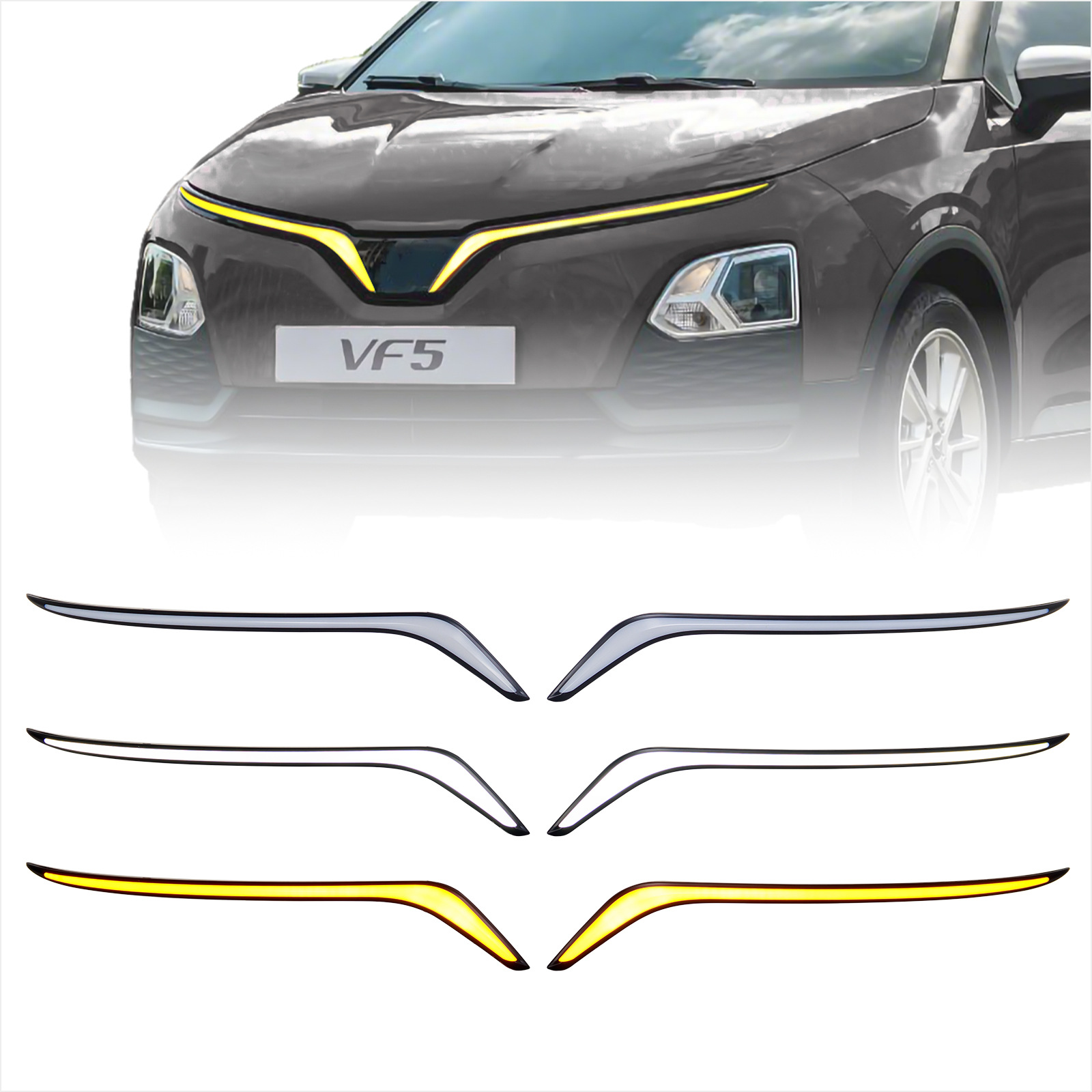 Directly Supplied from the Manufacturer, Suitable for Vietnam's Vinfast Vf5 Daytime Running Lights, Reliable Quality, Large Quantity, and Excellent Price