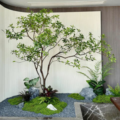 シミュレーション馬酔木ショーウインドー造景植物室内バイオニクス緑植装飾樹大型偽樹シンプル景観置物