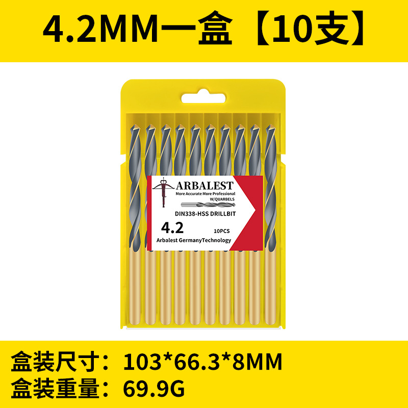 Broca de giro genuina, broca de acero inoxidable superduro, aleación de hierro 1-10, acero de tungsteno, taladro de giro de alta resistencia