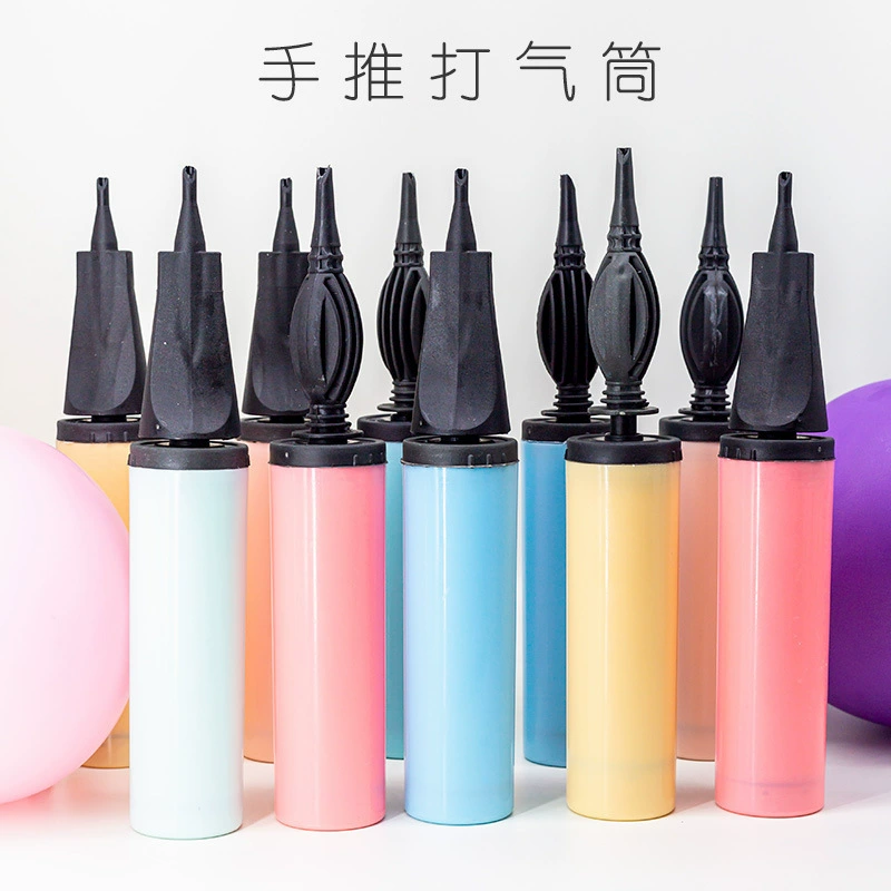 Ручной надувной насос из латексной алюминиевой пленки воздушный шар кольцо Для Плавания Надувной Makaron ручной надувной насос портативный диагональный рот