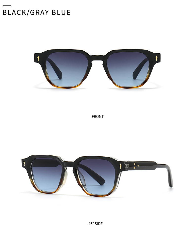 Commerce extérieur transfrontalier européen et américain à monture étroite LUNETTES DE SOLEIL à la mode, tir de rue, charme moderne, rétro LUNETTES DE SOLEIL 3406_voghion.com