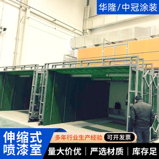 Retractable paint spraying room retractable room Mobile retractable paint spraying room rail type mobile retractable room dust-free paint spraying room
