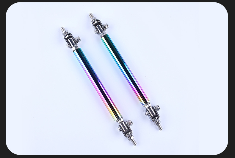 No-drill 10cm universal car front lip support rod, adjustable telescopic lifting rod, modification part for front lip mounting bracket