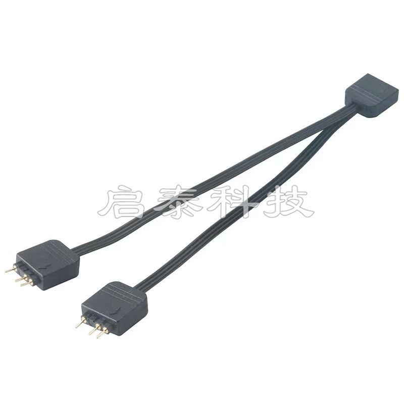 Motherboard Argb 1-to-2 Connection Cable, 1-to-2 Rgb Cable, 5V 3Pin Adapter Cable, Flat Cable, Total Length 15cm Motherboard Argb 1-to-2 Connection Cable, 1-to-2 Rgb Cable, 5V 3Pin Adapter Cable, Flat Cable, Total Length 15cm