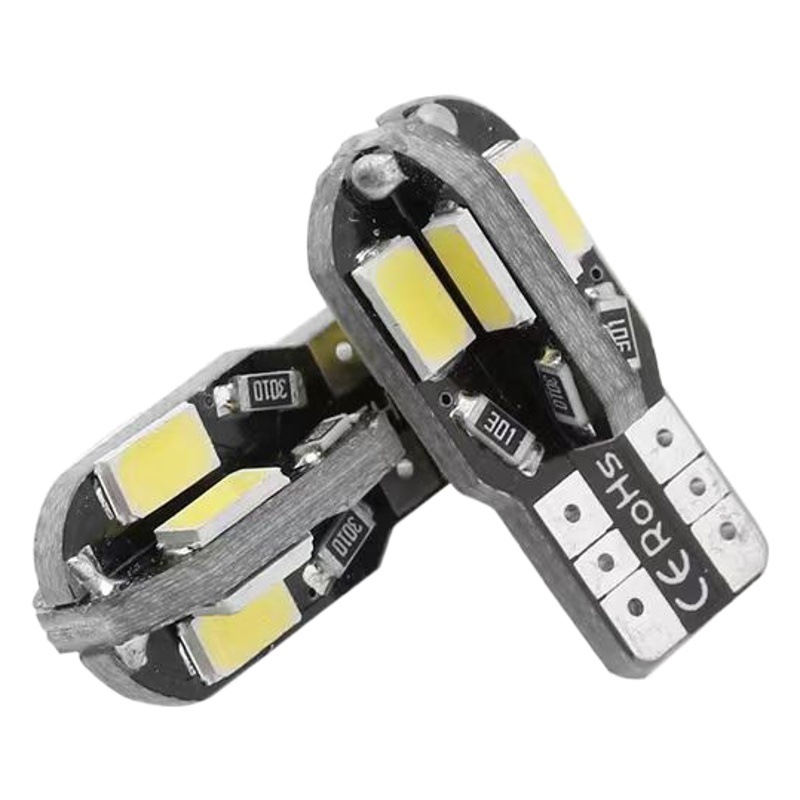 Bombilla LED T10 para Coche W5W 5730 8SMD, Luz de Lectura e Indicadora CANBUS - Luz Pequeña para Matrícula