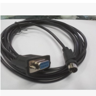 适用三菱MR-E 系列伺服 调试电缆 rs232串口 电脑通讯线3米带磁环