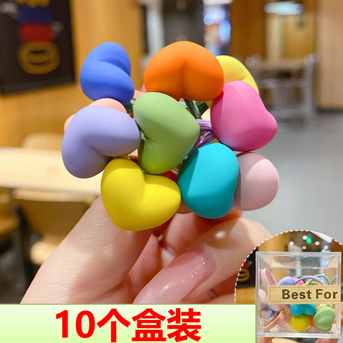 Alta cuerda de Pelo elástico lazo del pelo del bebé banda de goma niños banda de pelo Niños Accesorios para el cabello color caramelo cuerda de pelo niñas tocado