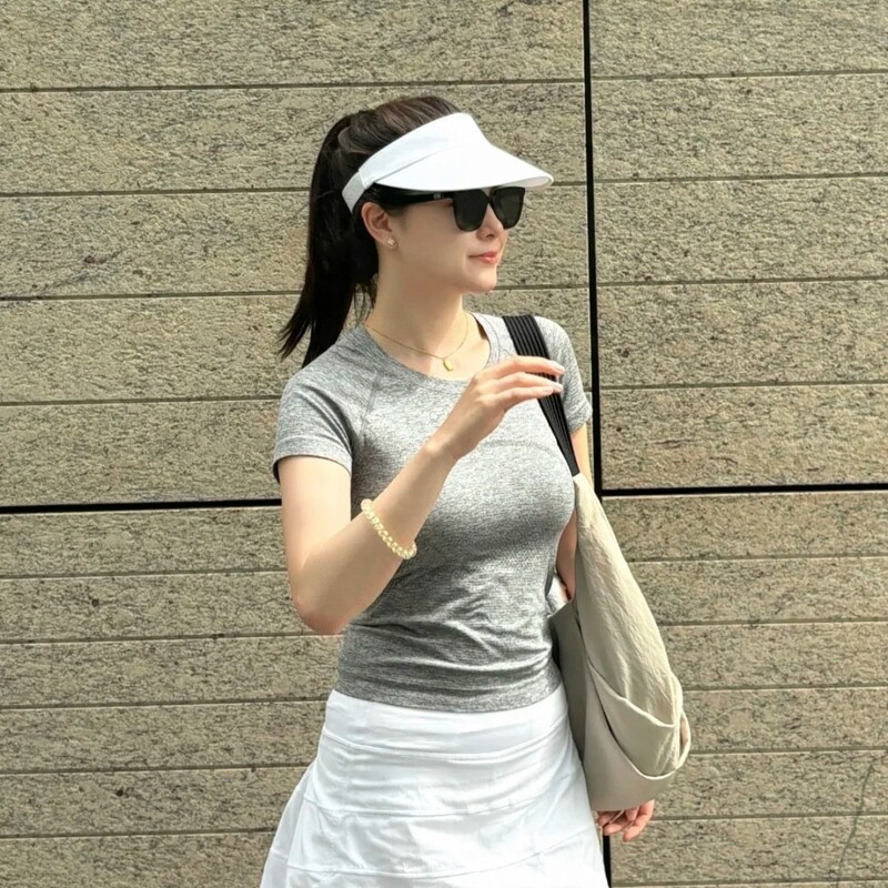 T-Shirt Yoga Wear Tech Short-Sleeved 3.0 Breathable Round Neck Women's Slim Sports Top Running Fitness Essential Versatile Single