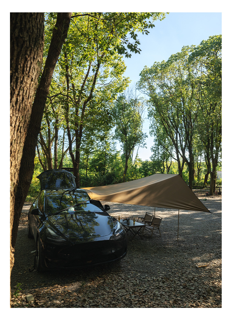 Explorer Roof Side Canopy Full Blackout Camping Canopy Tent Rear Tent Sunshade Universal for Camping Vehicles