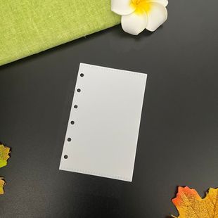 Shenzhen Manufacturer Pp Side Loose-Leaf Divider Bag, Coin Classification Bag, White Loose-Leaf Replacement Core