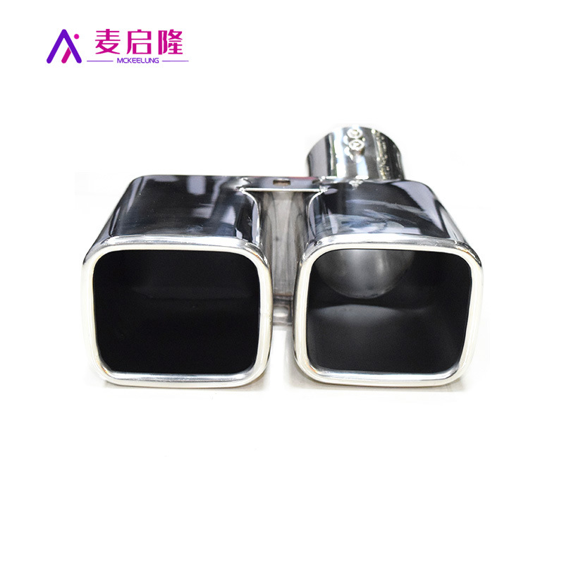 Adecuado para ventas directas de fábrica ELFA boca cuadrada boca de la cola modificado alfa tubo de escape de garganta de cola de coche de acero inoxidable